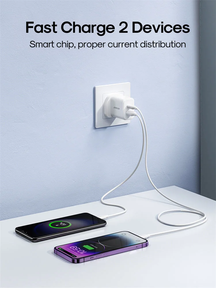 JOYROOM 20W Dual-Port (USB-A + Type-C) Charger - Image 3